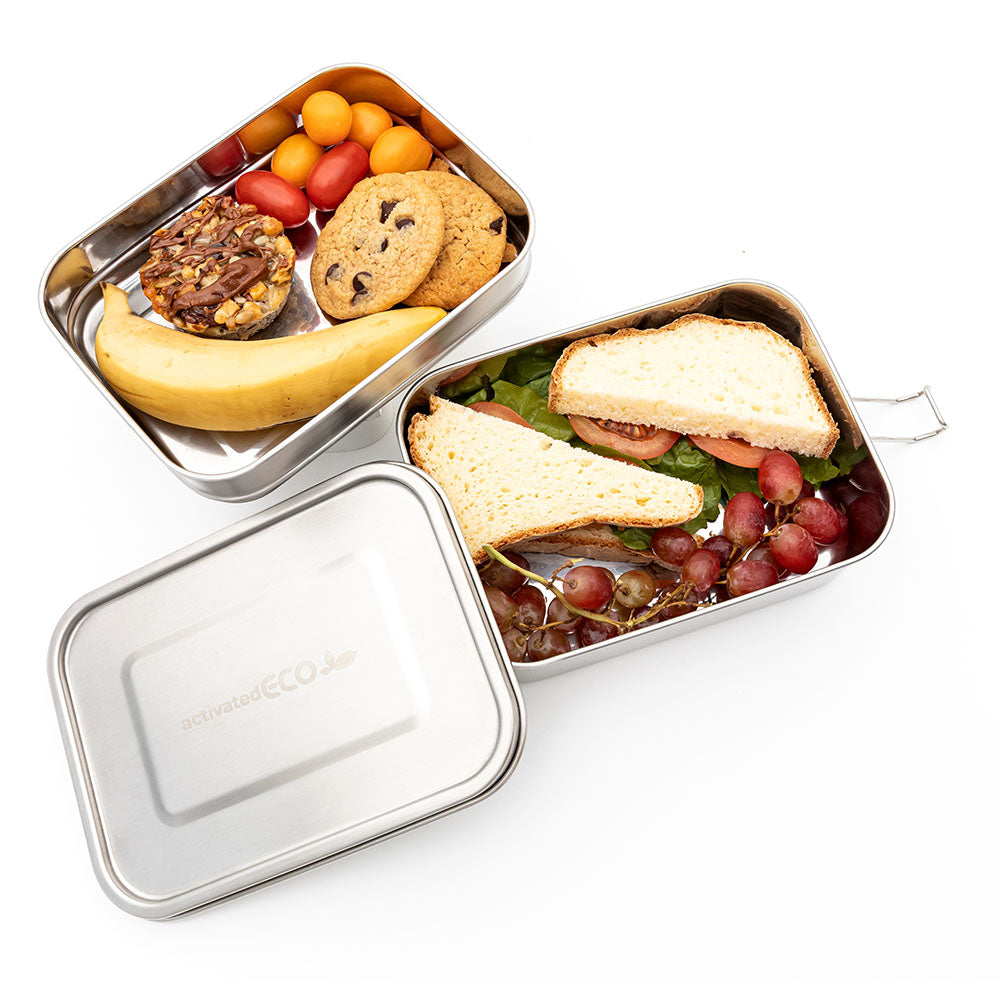 1pc Kitchen Accessories Two-layer Fruitful Lunch Box Picnic Box