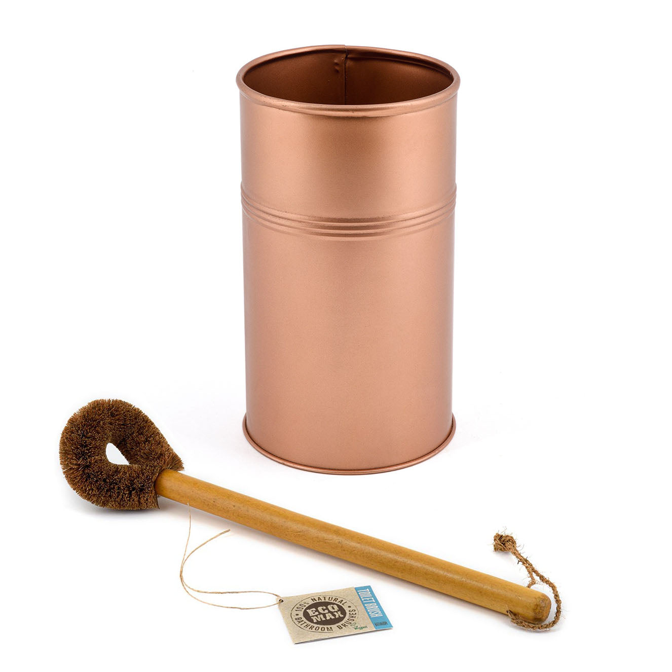 Copper toilet deals brush holder