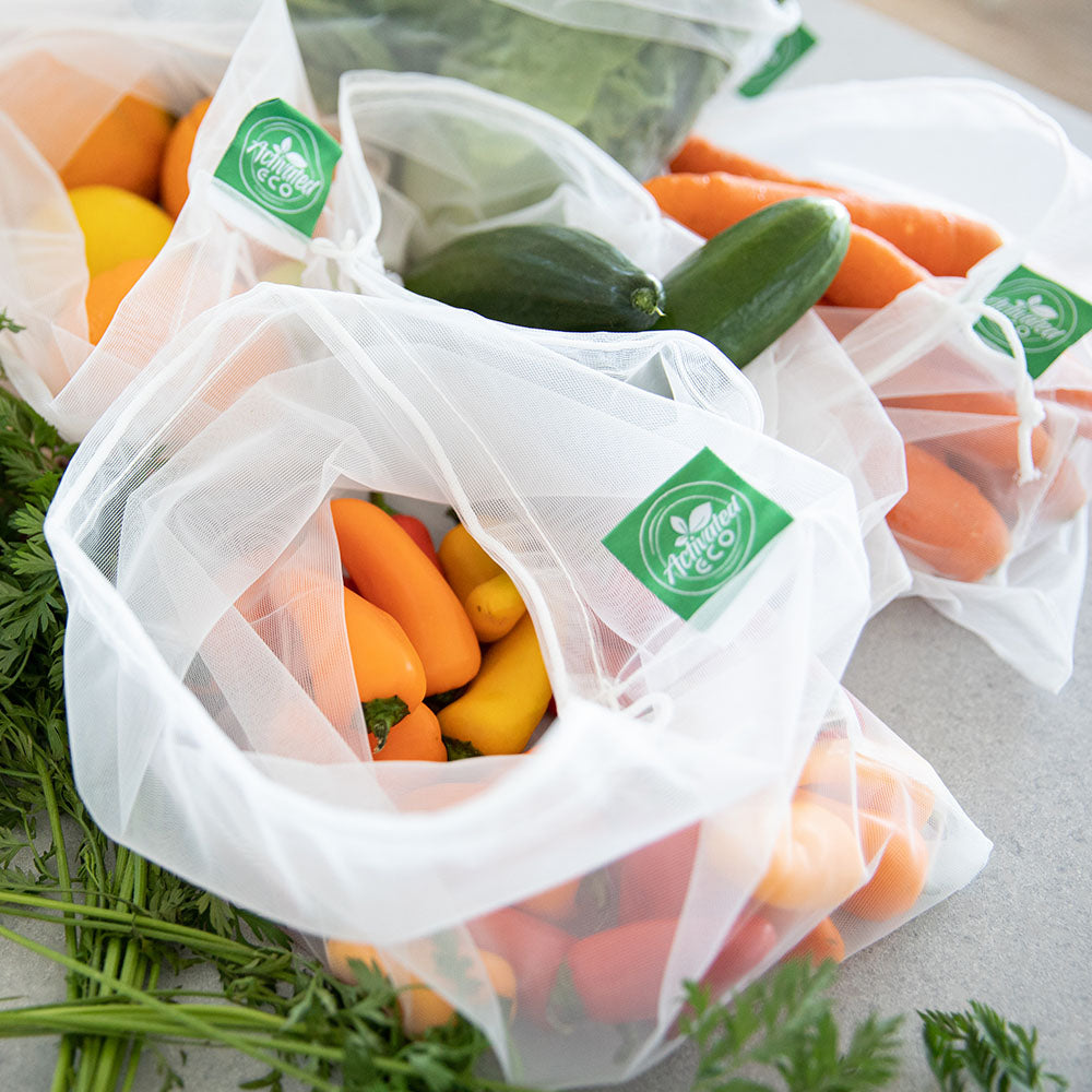 Mesh Produce Bags for Fruits & Vegetables